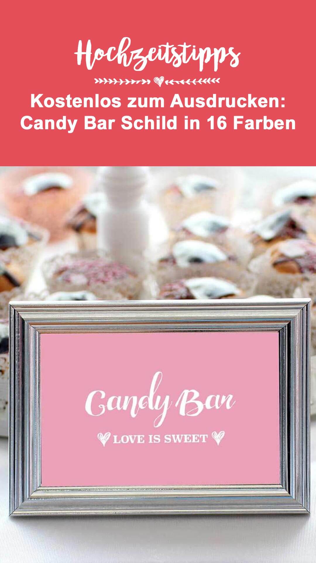 Candy Bar Schild selber machen