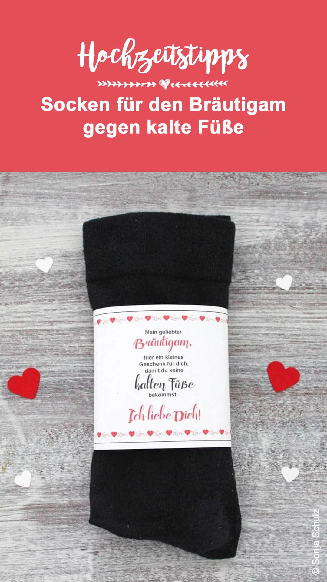 Socken gegen kalte Füße Hochzeit