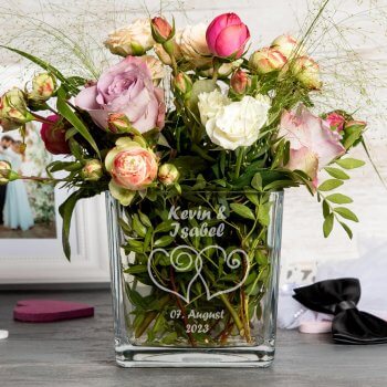 Vase für Brautstrauß