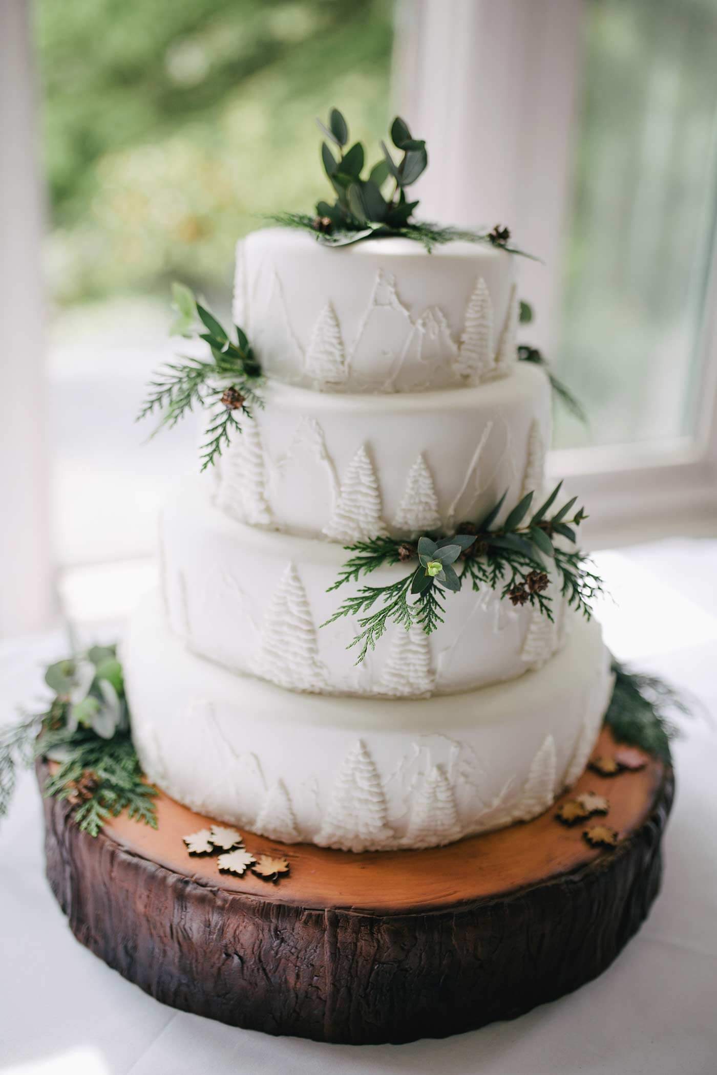 Se marier en forêt gâteau