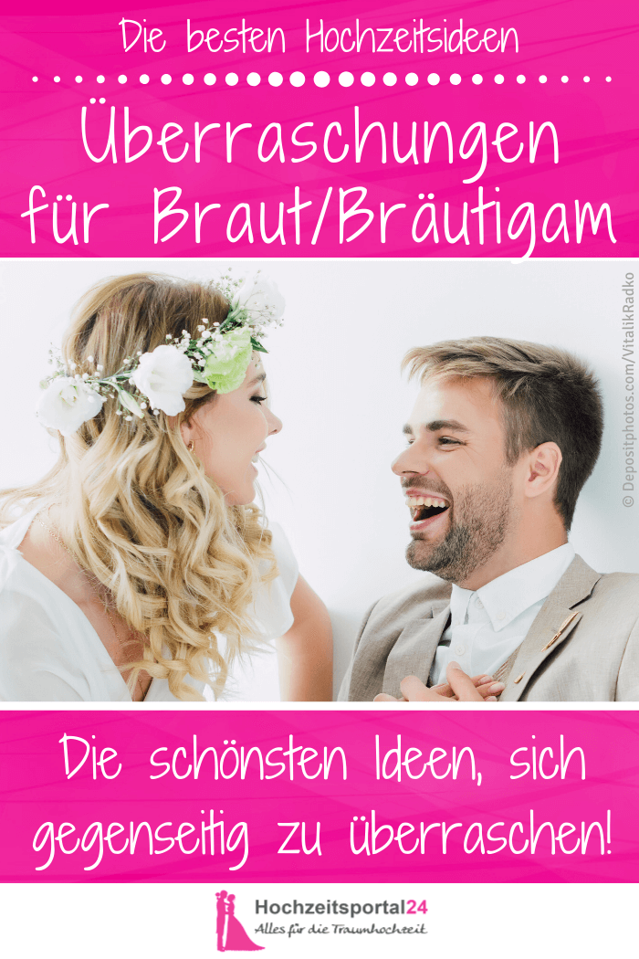 Hochzeitsüberraschung für die Braut vom Bräutigam