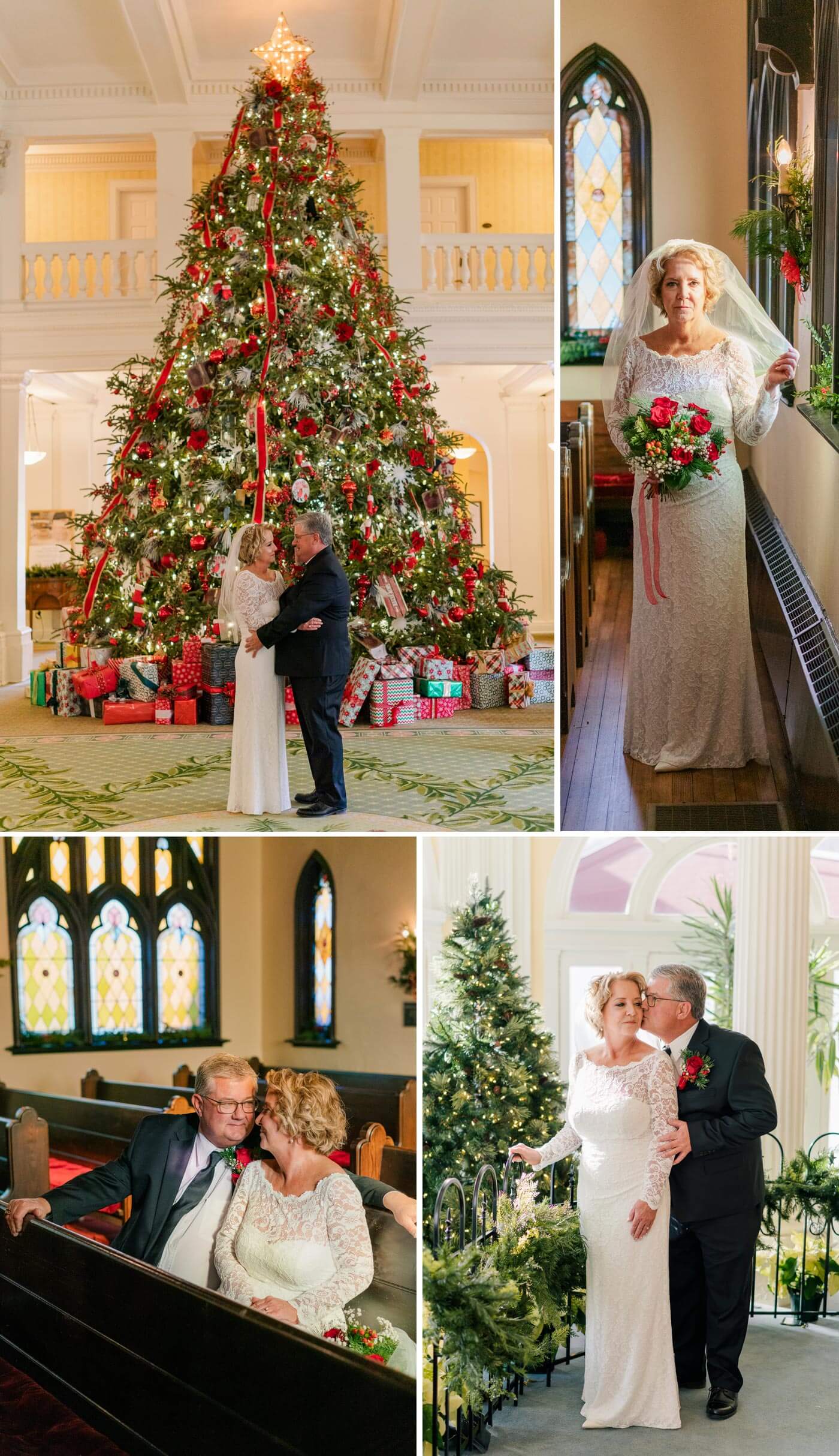 Eine Hochzeit an Weihnachten