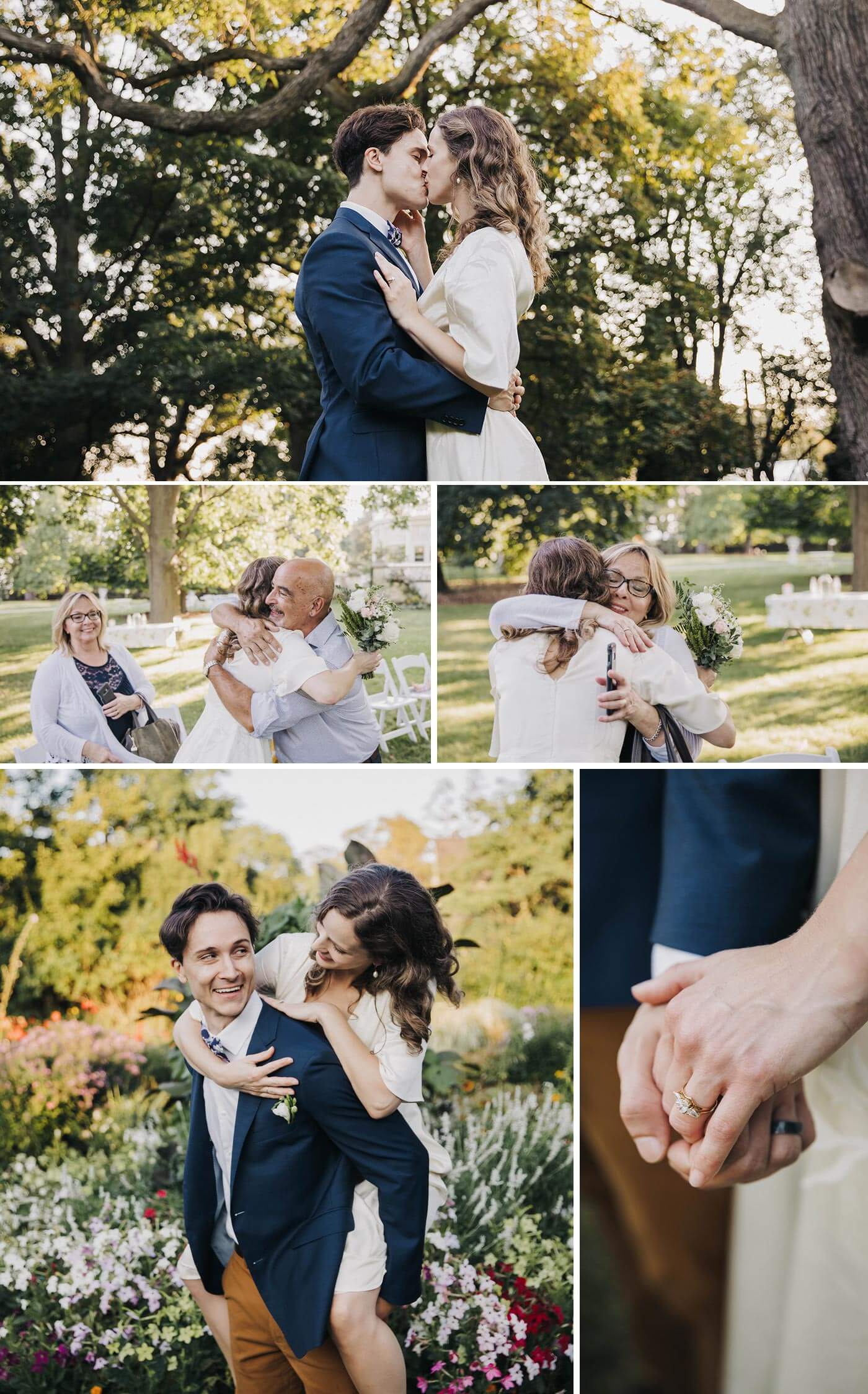 Entspannte Hochzeit im Garten