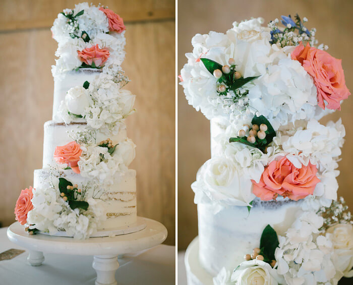 Hochzeitstorte Frülingsblumen