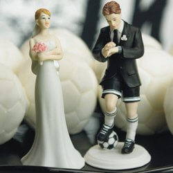 Tortenfigur Hochzeit Fußball