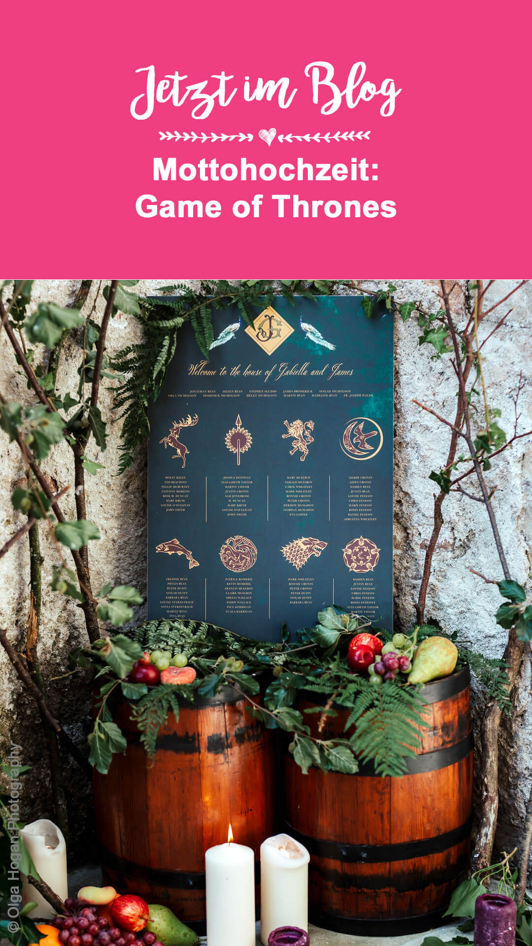 Game of Thrones Mottohochzeit