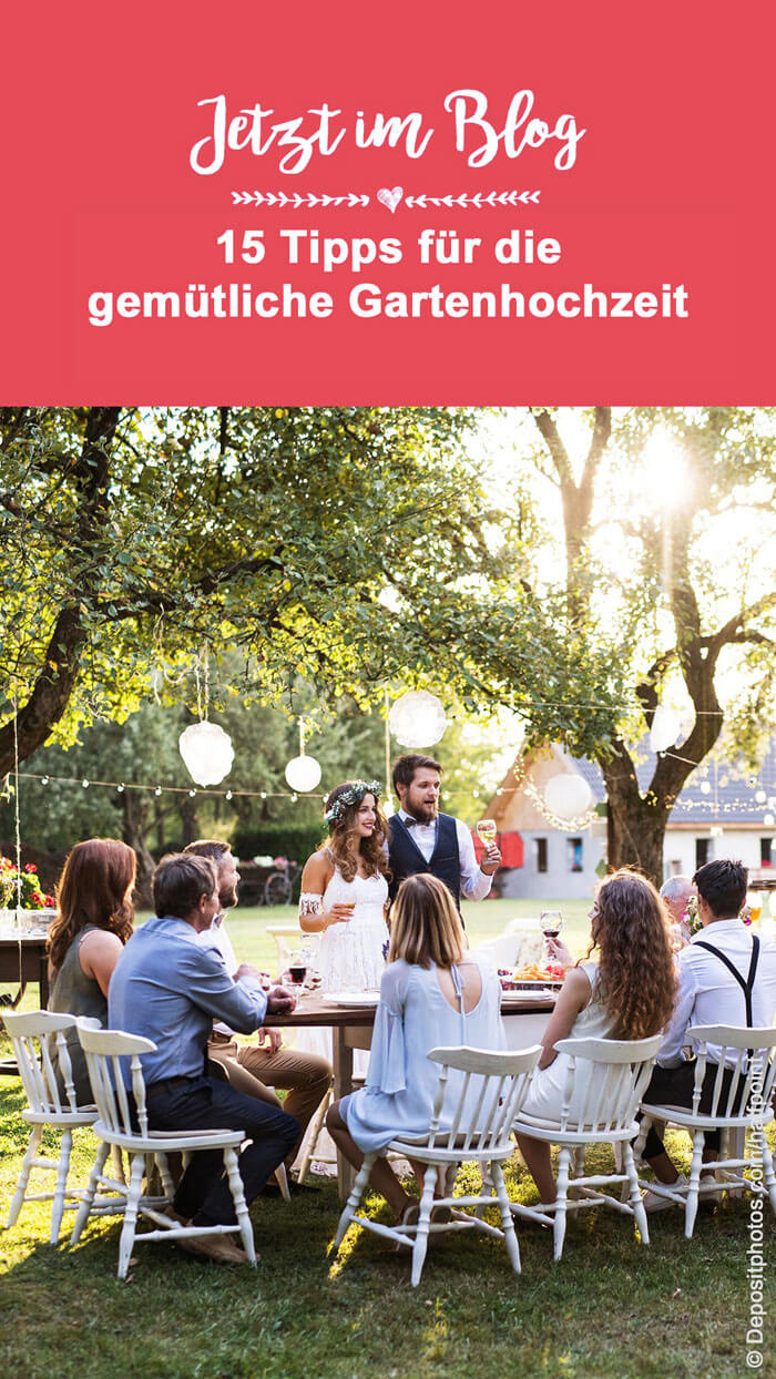 Hochzeitsparty im Garten