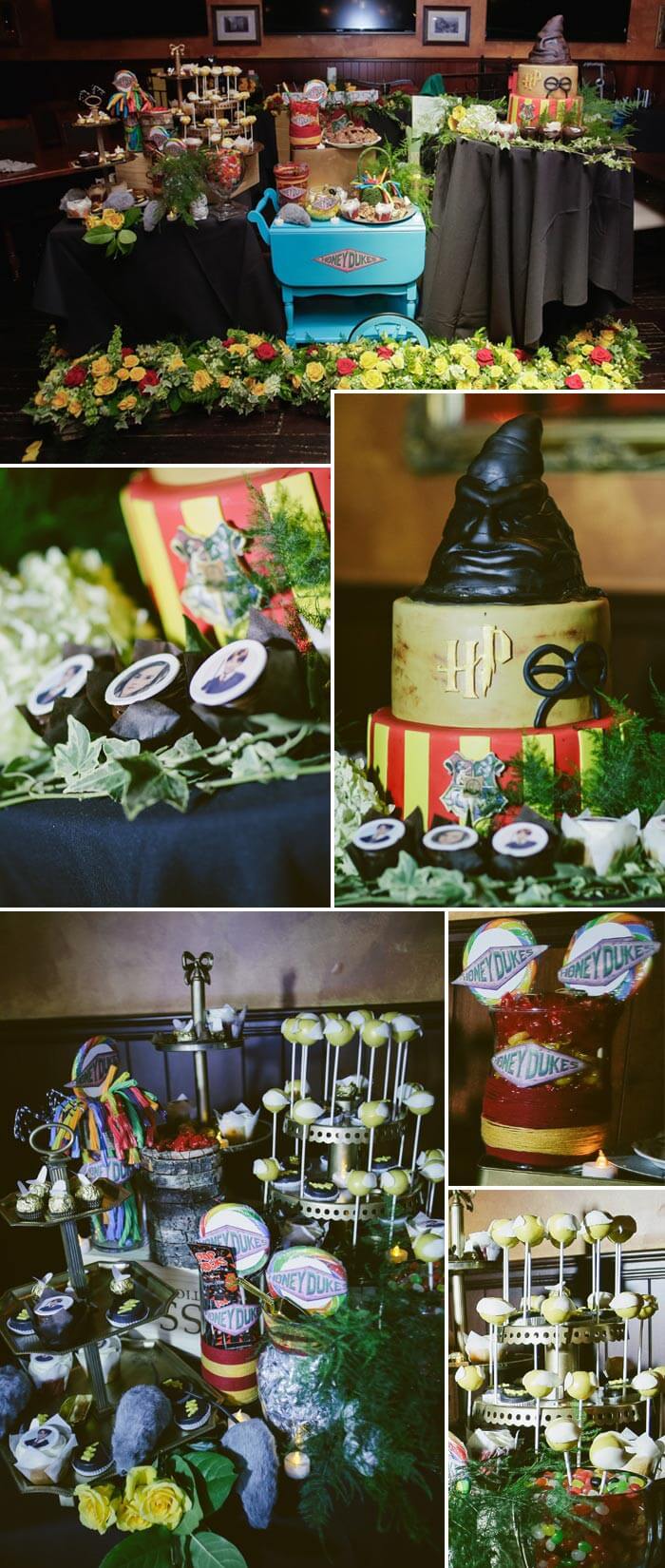 Harry Potter Hochzeit Candybar