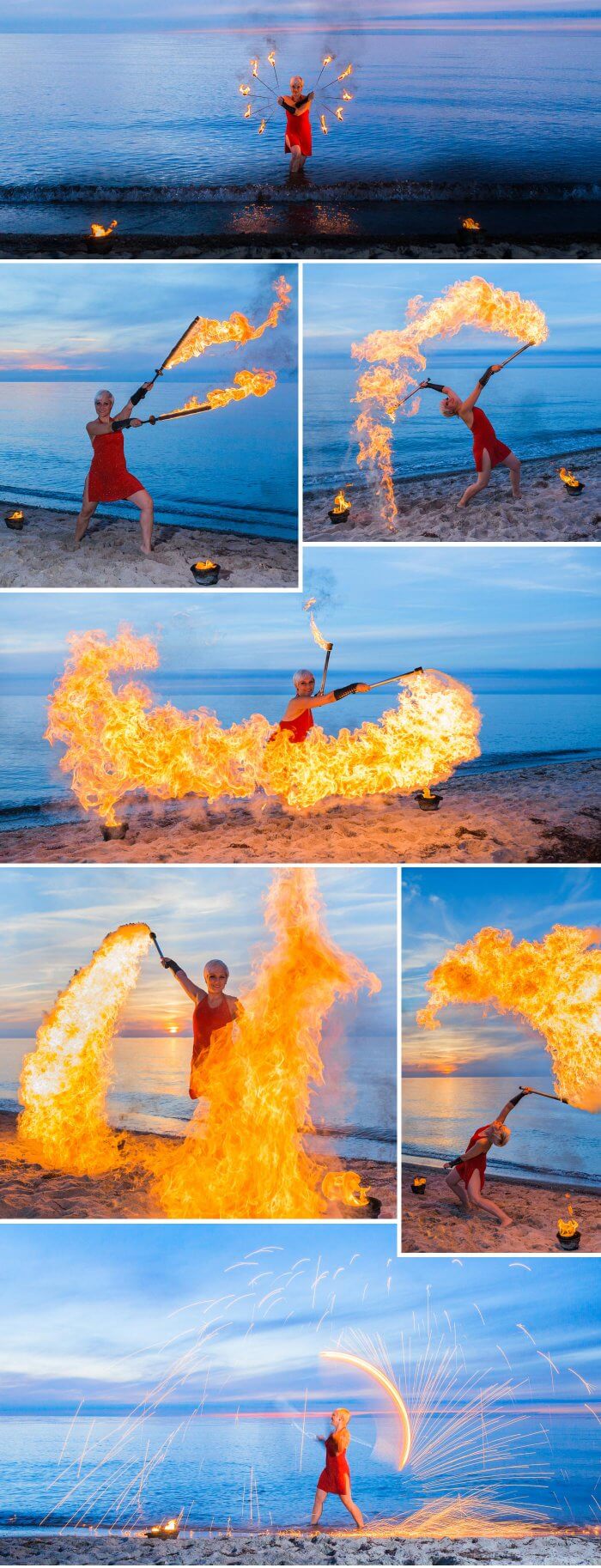 Feuershow Strandhochzeit