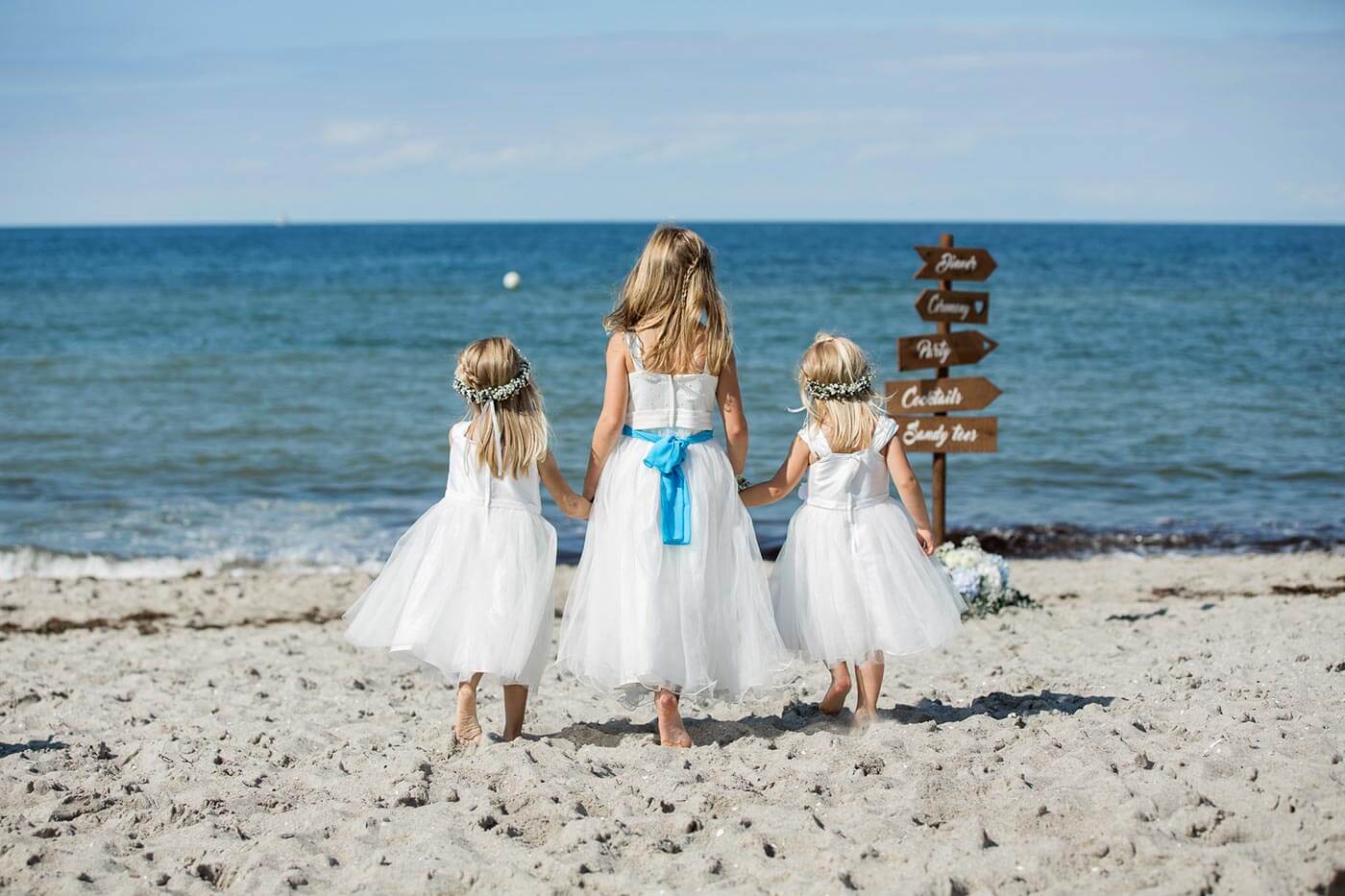 Strandhochzeit Ostsee Blumenkinder