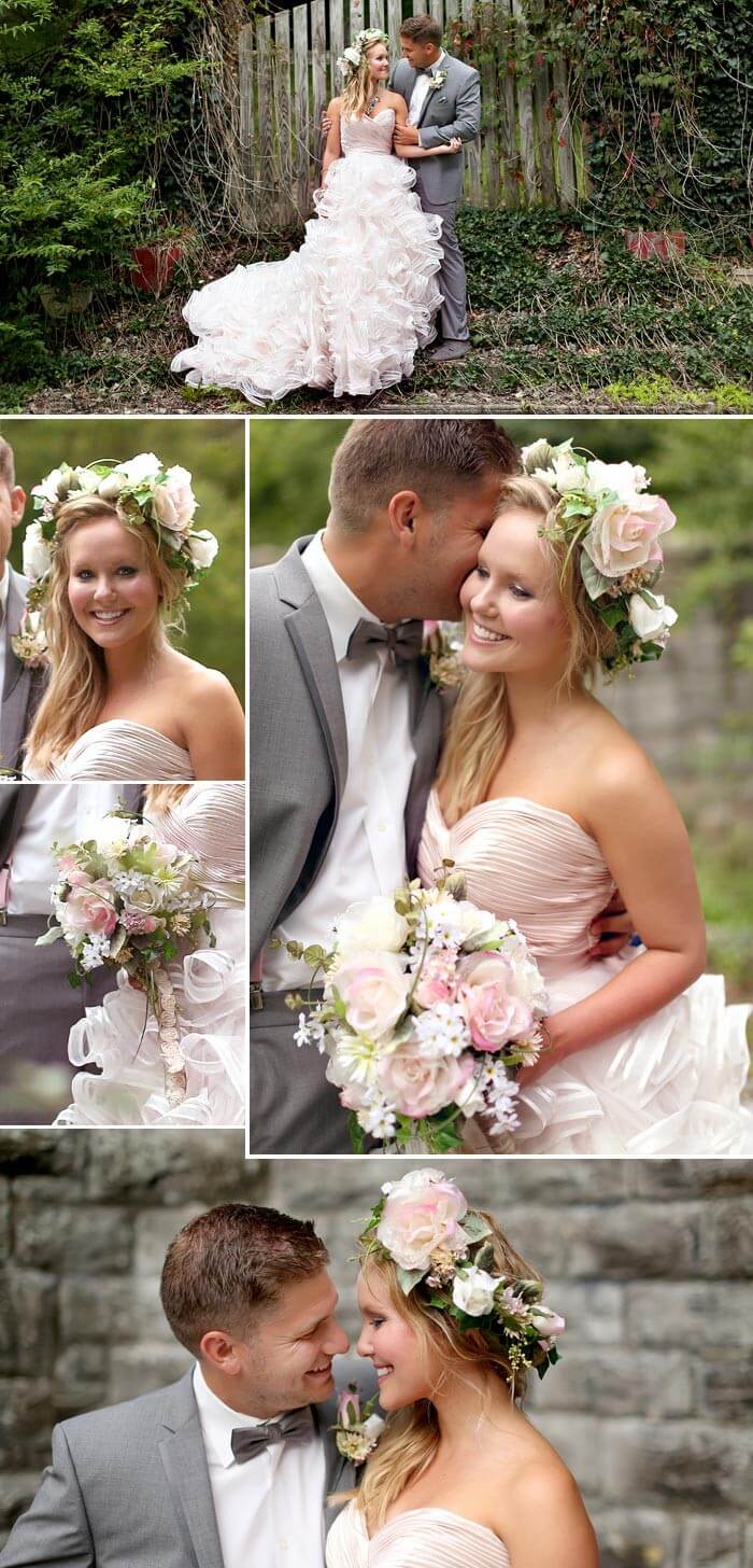 Hippie Hochzeit Blumenkranz