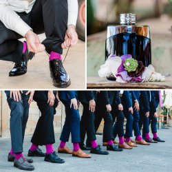 Farbige Socken Hochzeit