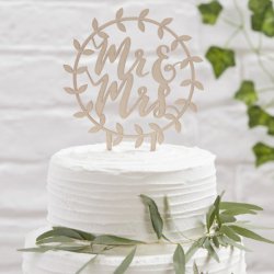 Holz Cake Topper