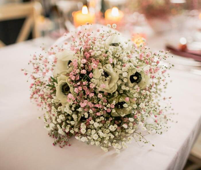 Schleierkraut Deko Hochzeit