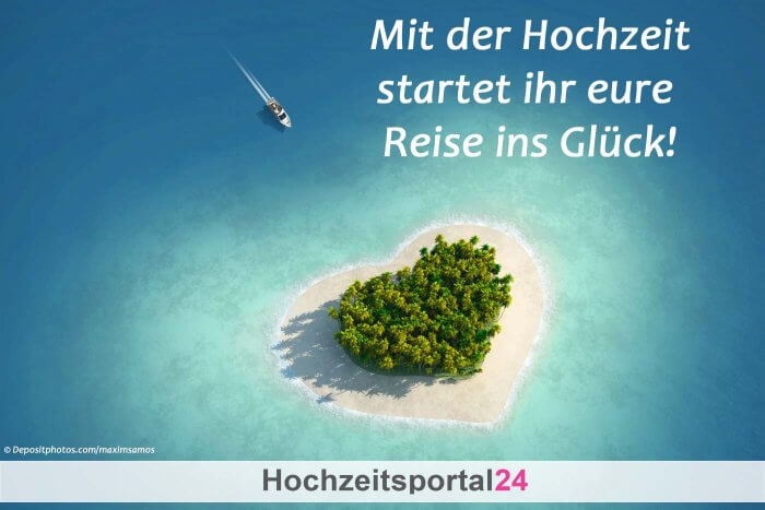 Spruch Hochzeit Reise ins Glück