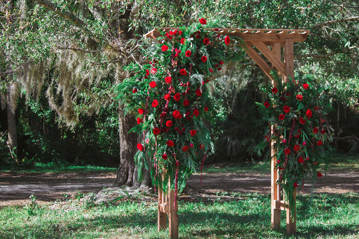 Hochzeit Rosenbogen