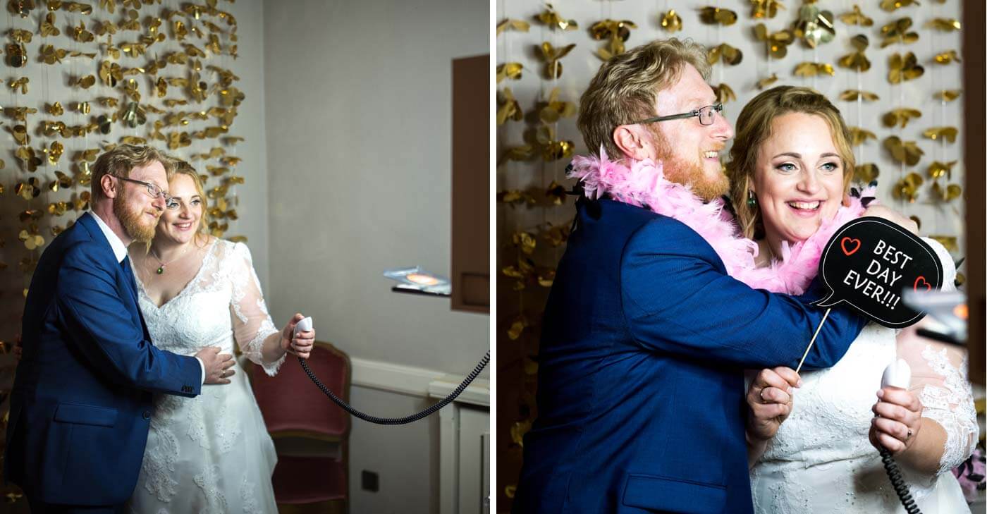 Hochzeit Fotobox Brautpaar