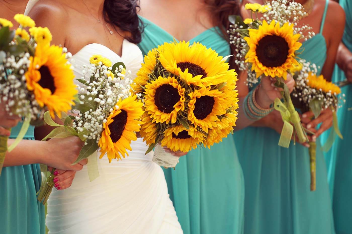 Hochzeitsstrauß Sonnenblumen