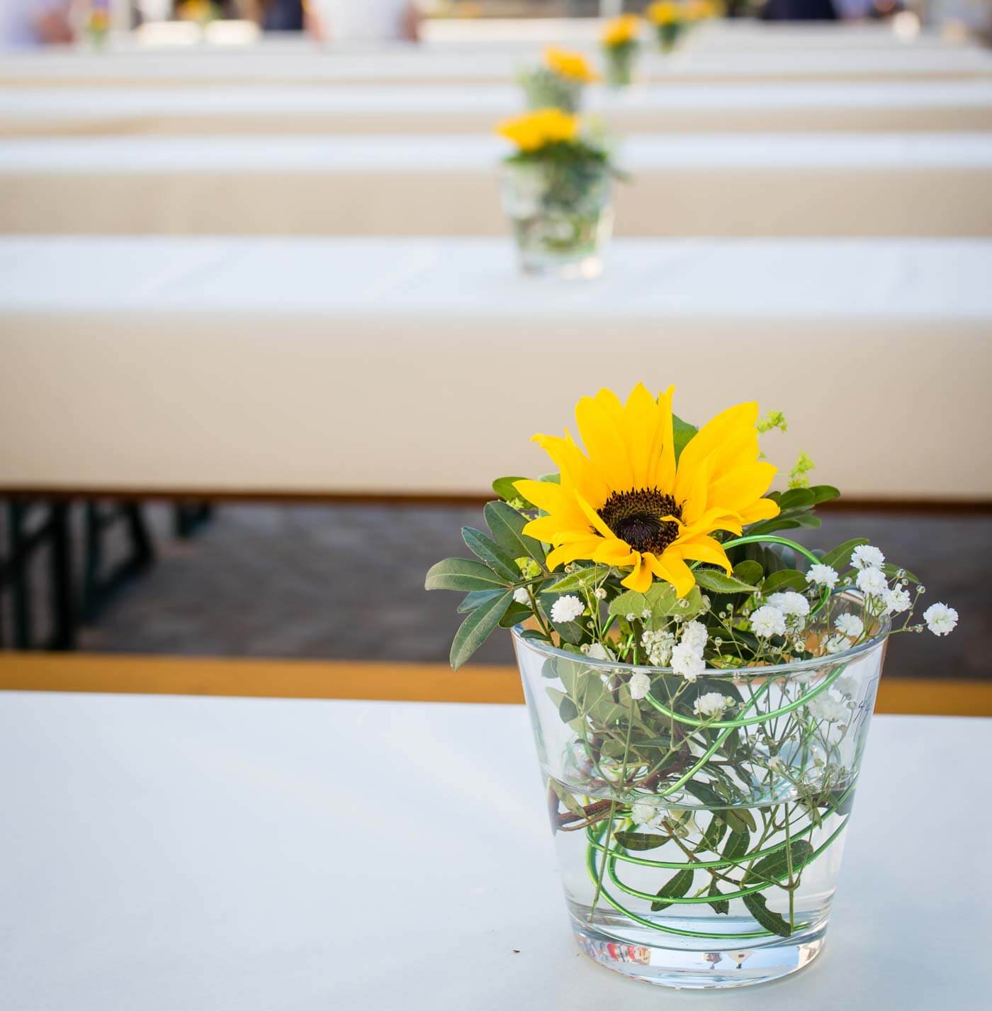 Sonnenblumen Deko Hochzeit