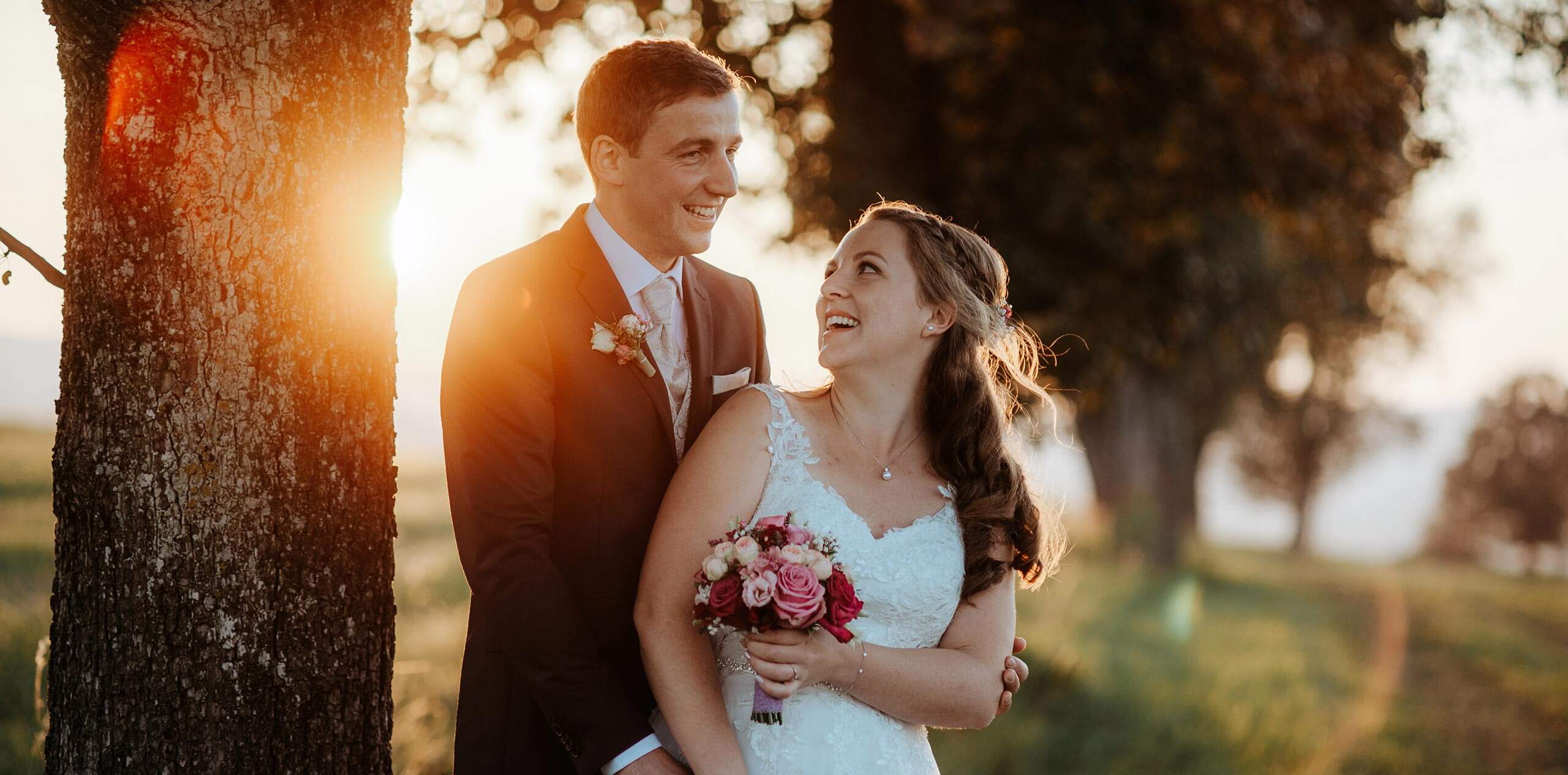 Hochzeit mit Rosen