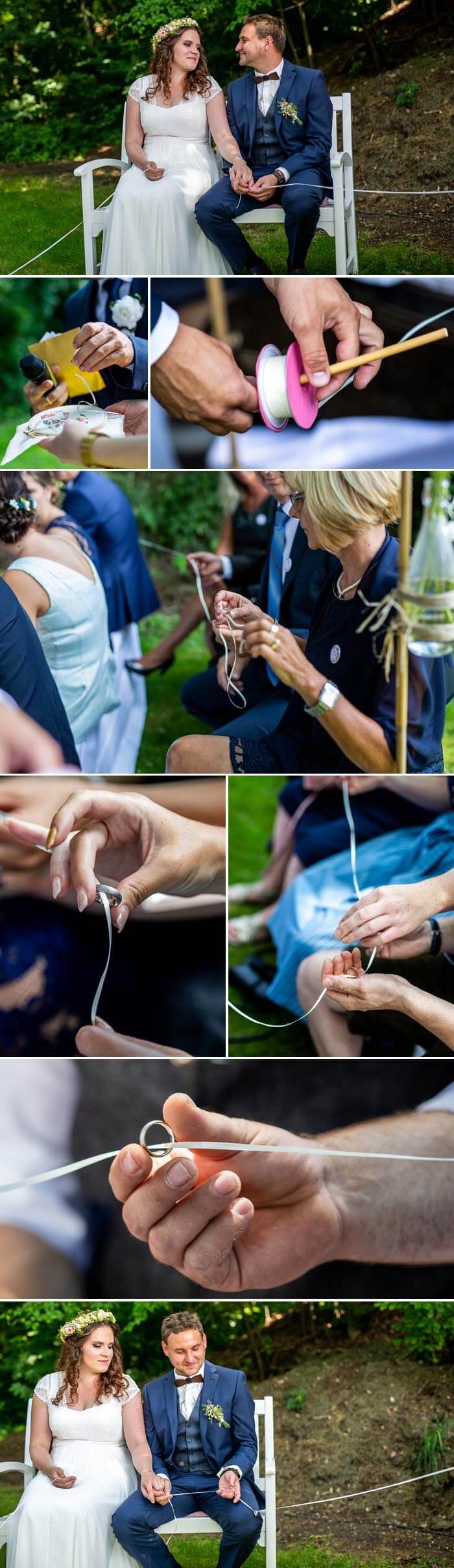 Ritual Hochzeit Ringe weitergeben