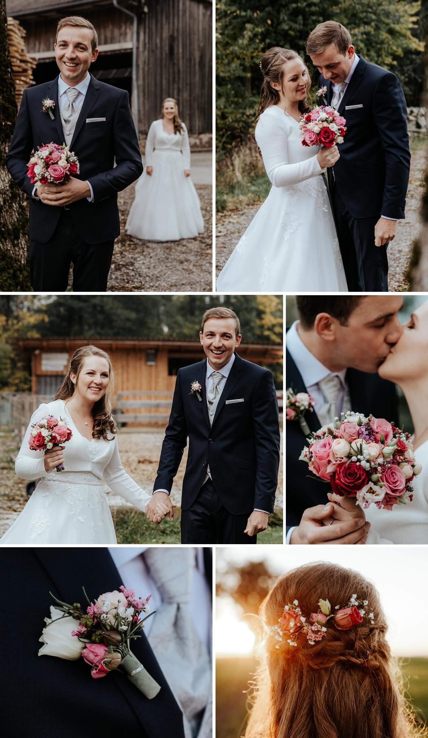 Hochzeit Rosen in rosa