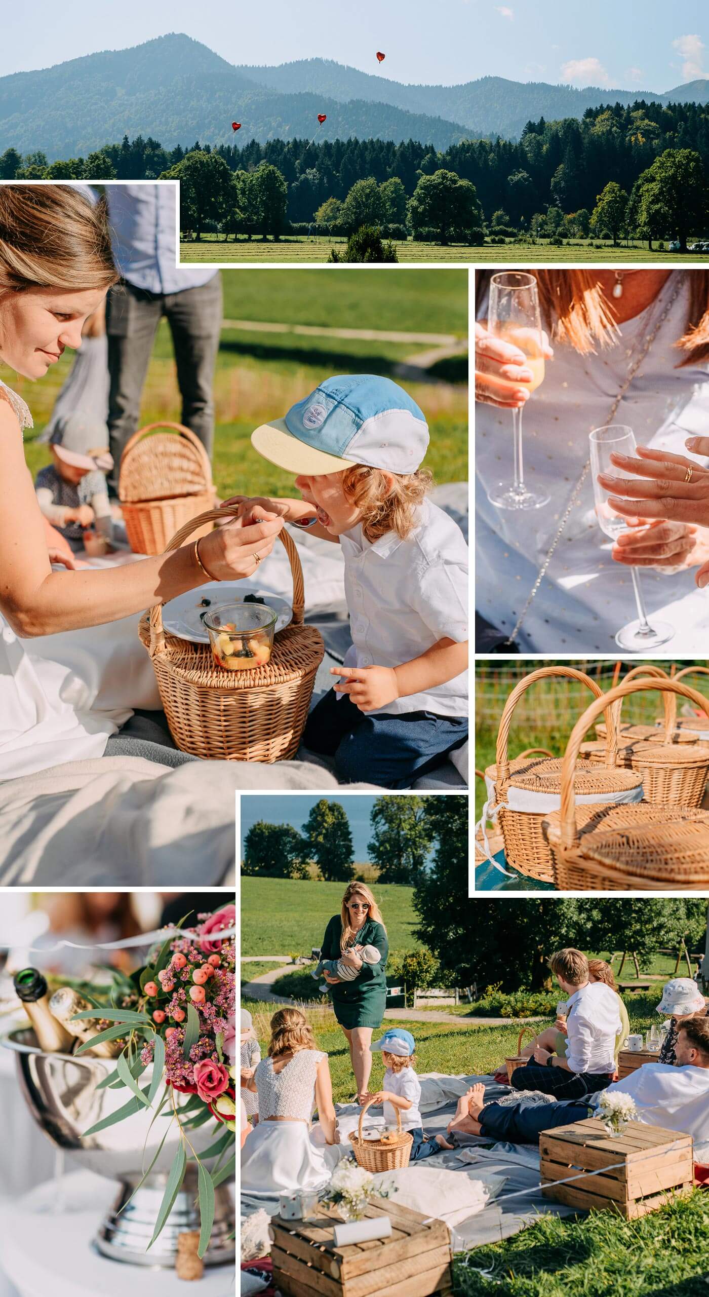 Hochzeitspicknick am Tegernsee