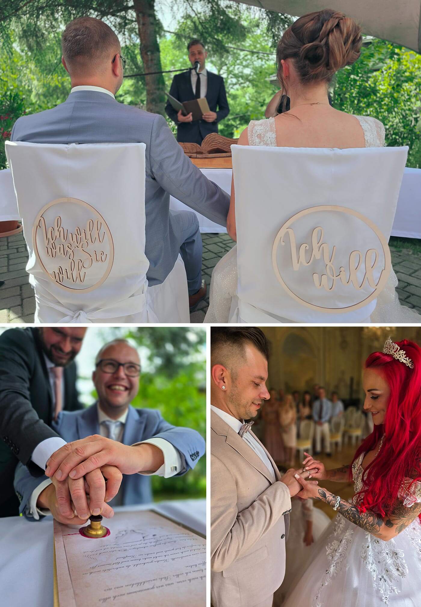 Moderne Hochzeitsfotos