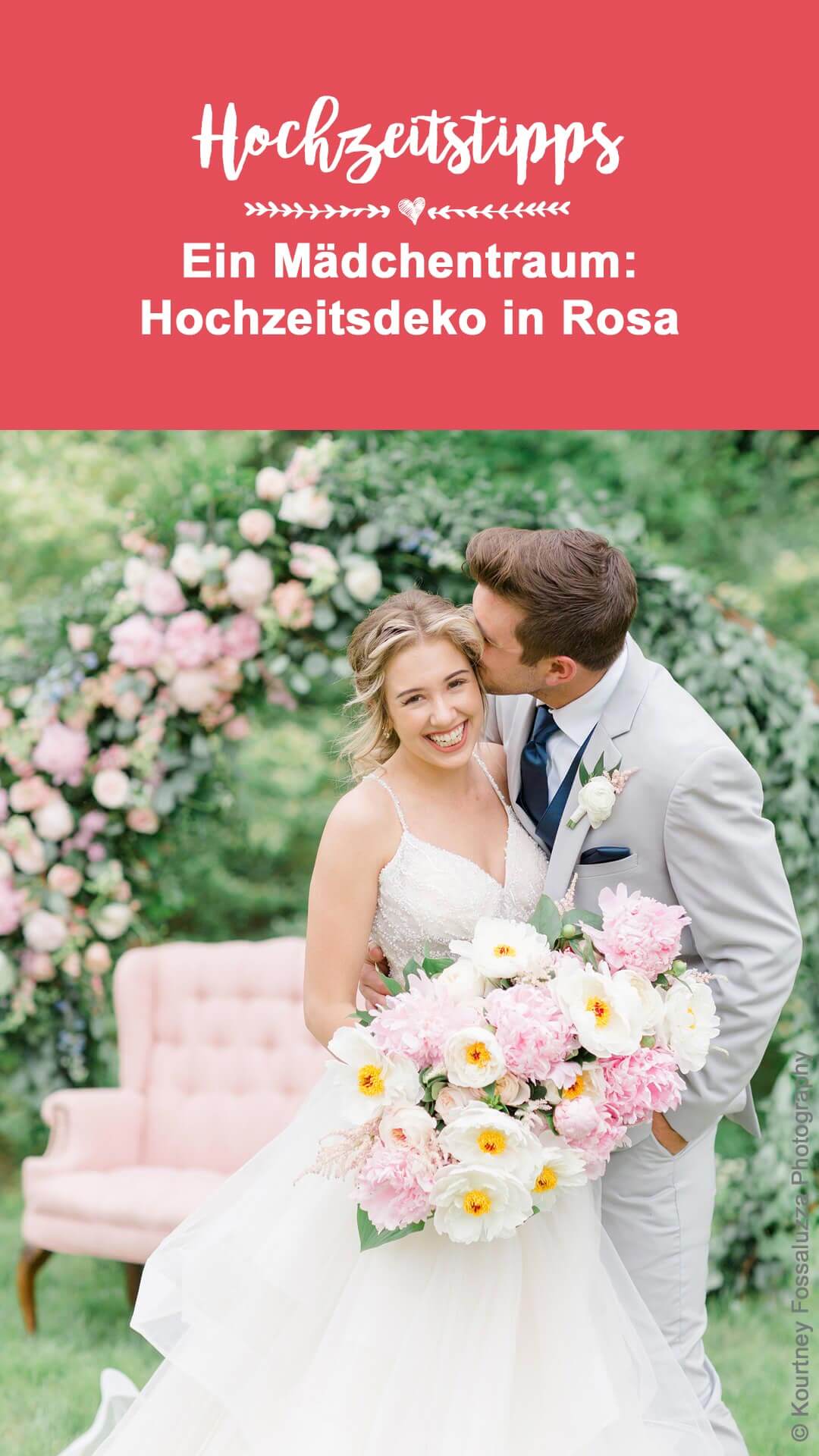 Rosa Hochzeitsdeko