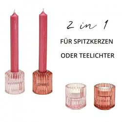 Teelichthalter pink