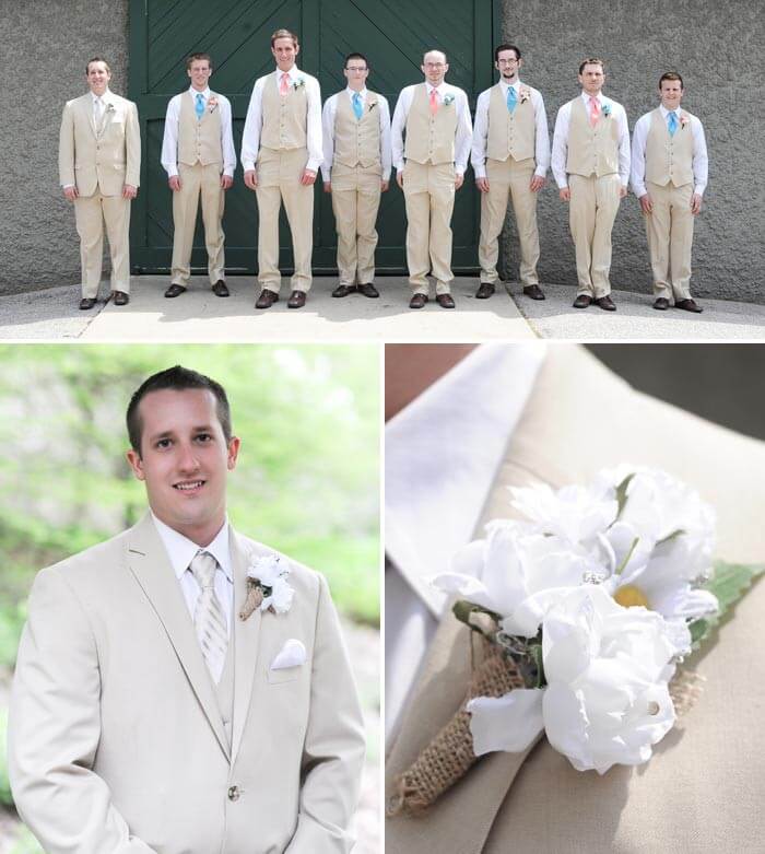 Hochzeitsanzug Beige