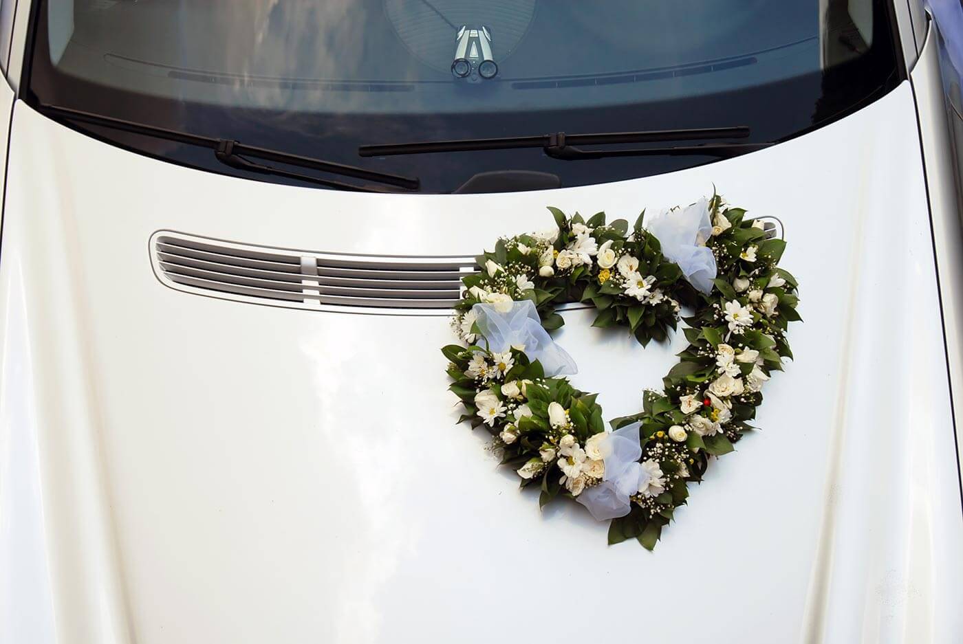 Autoschmuck zur Hochzeit: Bilder