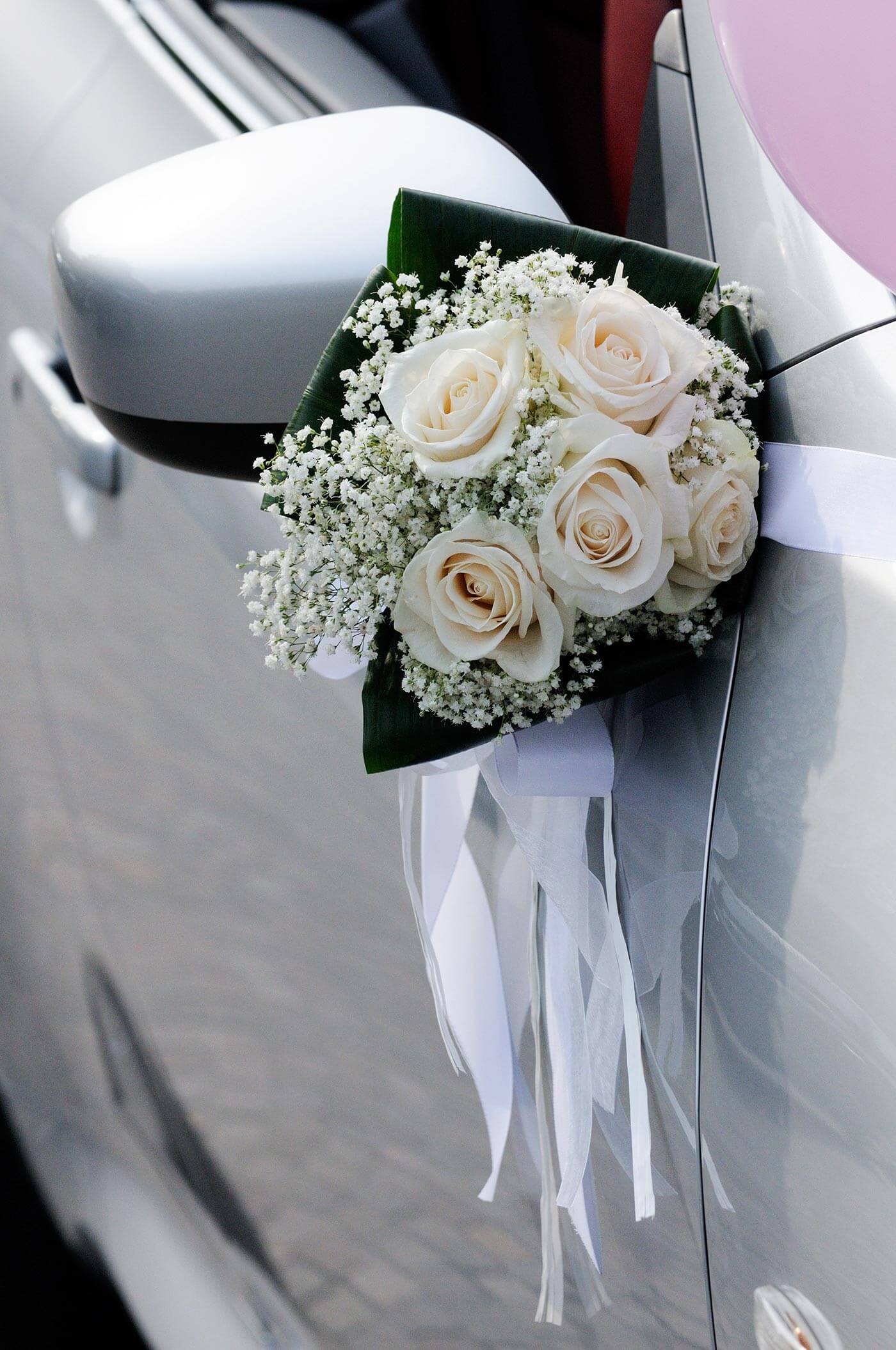 Autoschmuck Hochzeitsgäste