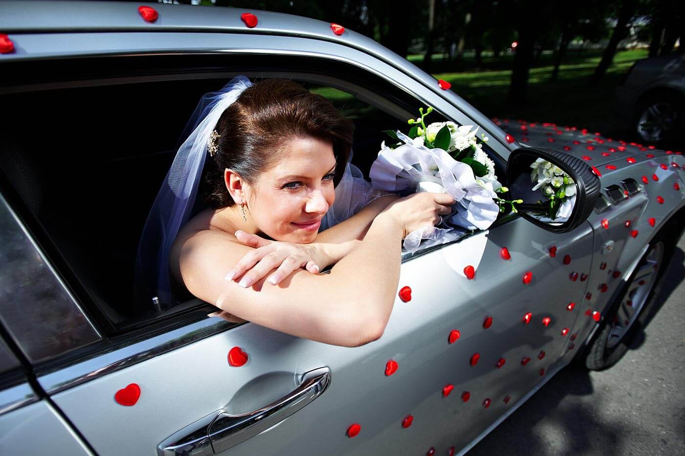 Hochzeit Autoschmuck: ungewöhnlich