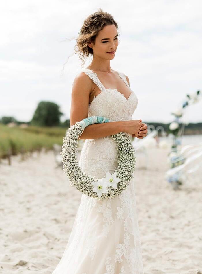 Blumenkranz zur Hochzeit