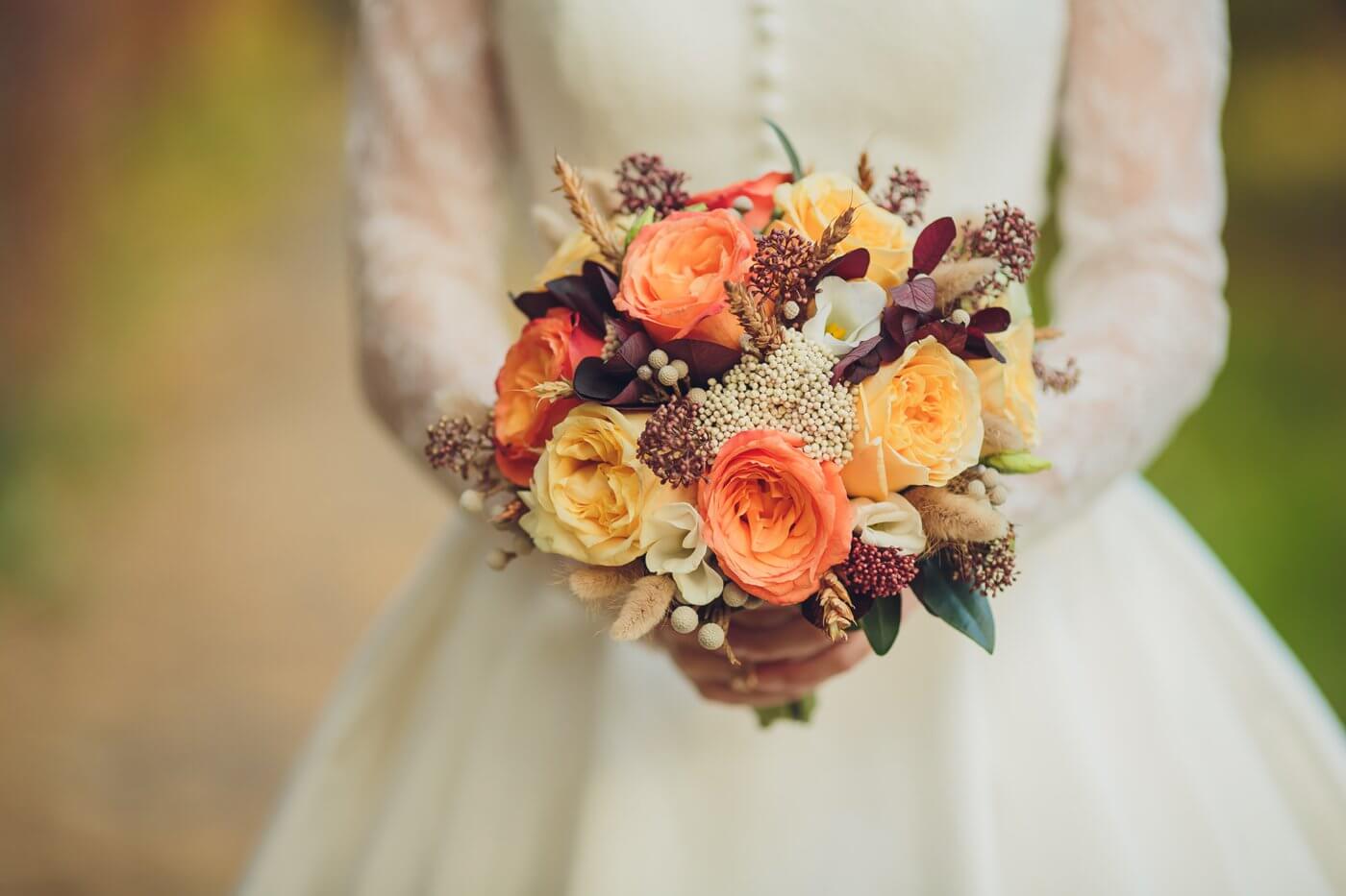 Brautstrauß für Hochzeit im November