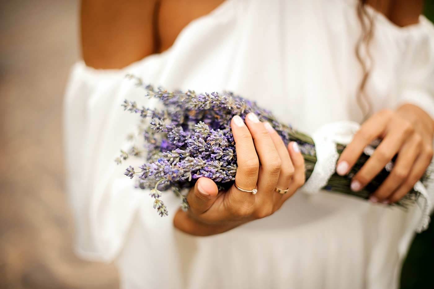 Lavendel Brautstrauß