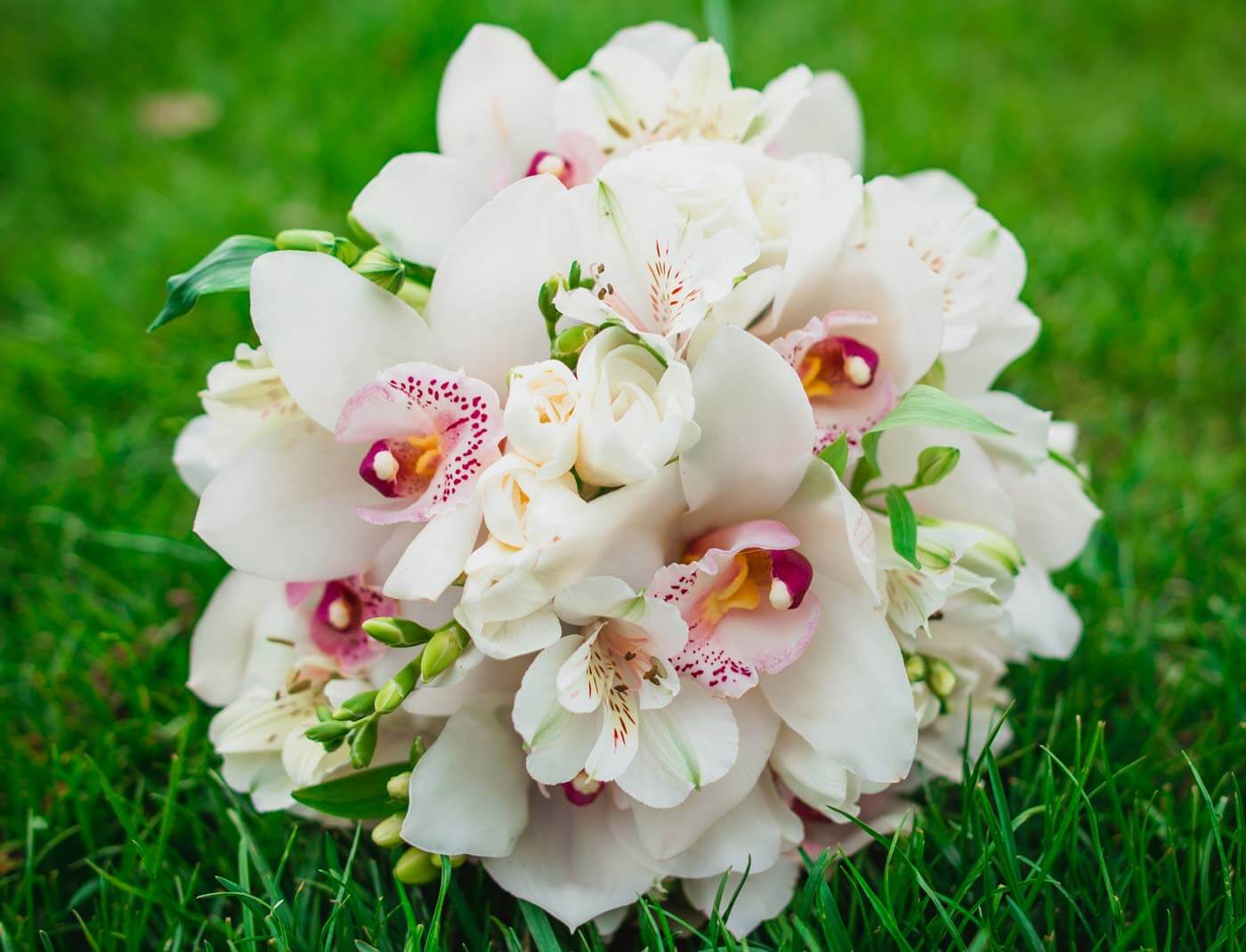 Orchideen-Brautstrauß