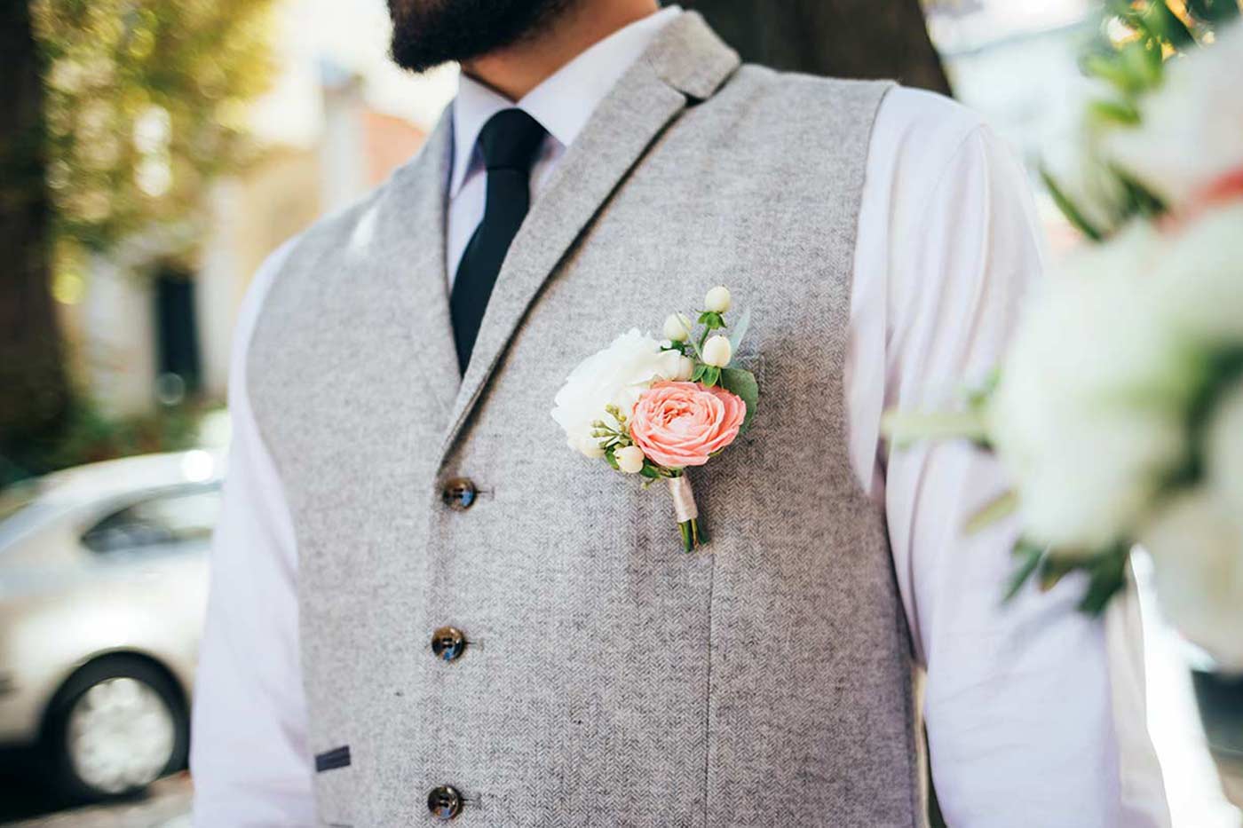 Blumen Anstecker Hochzeit