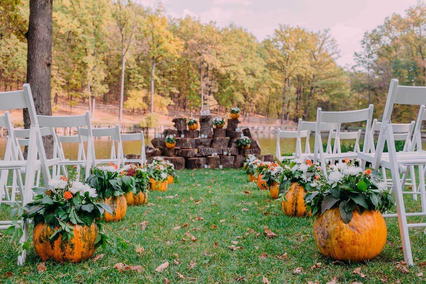 Herbst Hochzeit Deko