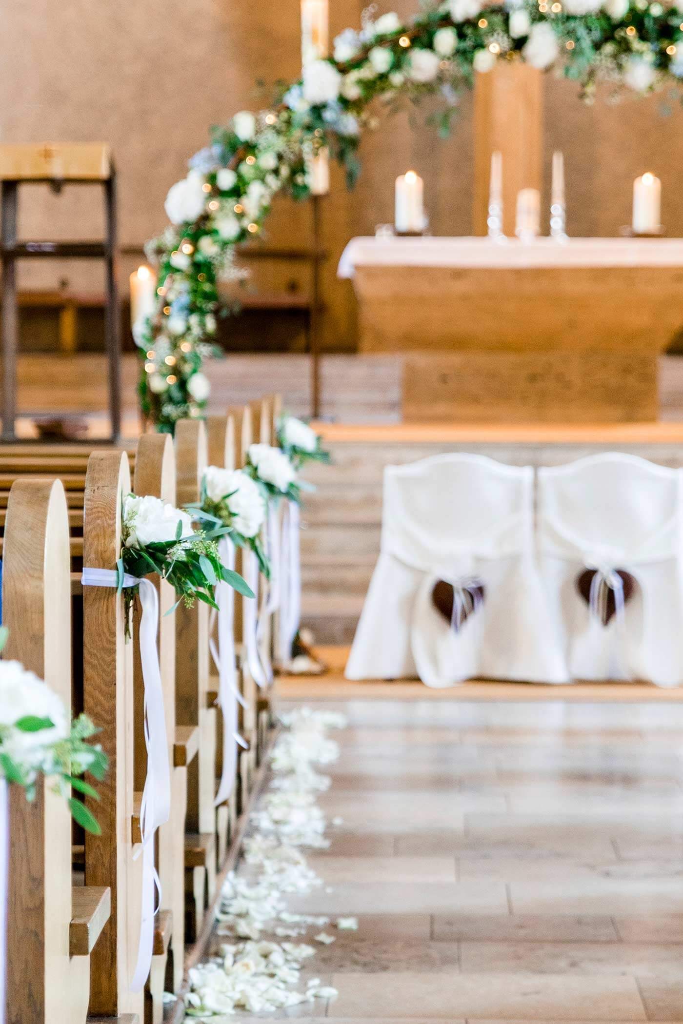 Hochzeitsdeko Kirchenschmuck