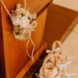 Kirchenschmuck Hochzeit vintage