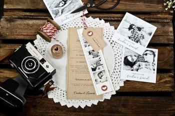 Einladungskarten Hochzeit Vintage