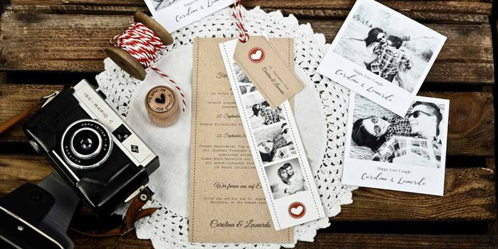Hochzeitseinladungen Vintage Zauberhafte Designs Ideen Beispiele