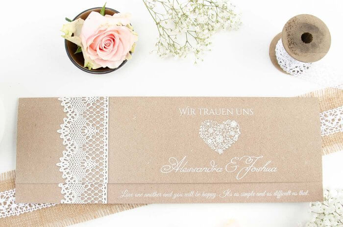 Hochzeitseinladungen Vintage Zauberhafte Designs Ideen Beispiele