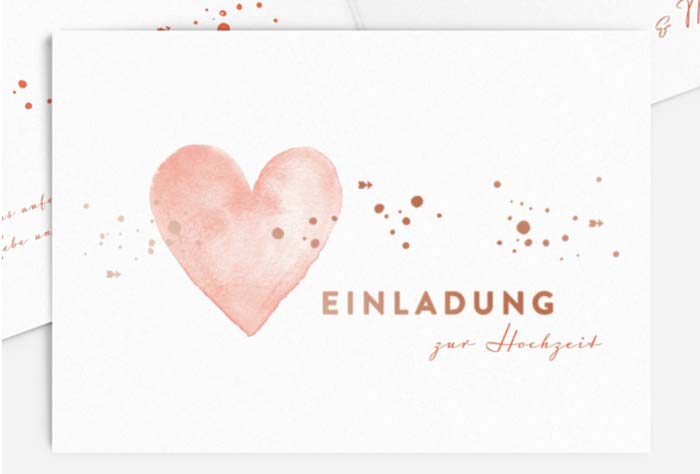 Hochzeitskarten online gestalten