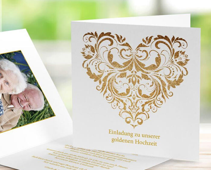 Einladung Fur Die Goldene Hochzeit Text Inspirationen Karten Foto Ideen