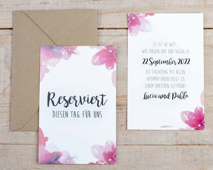 Save The Date Karten Zur Hochzeit Tipps Beispiele Inspirationen