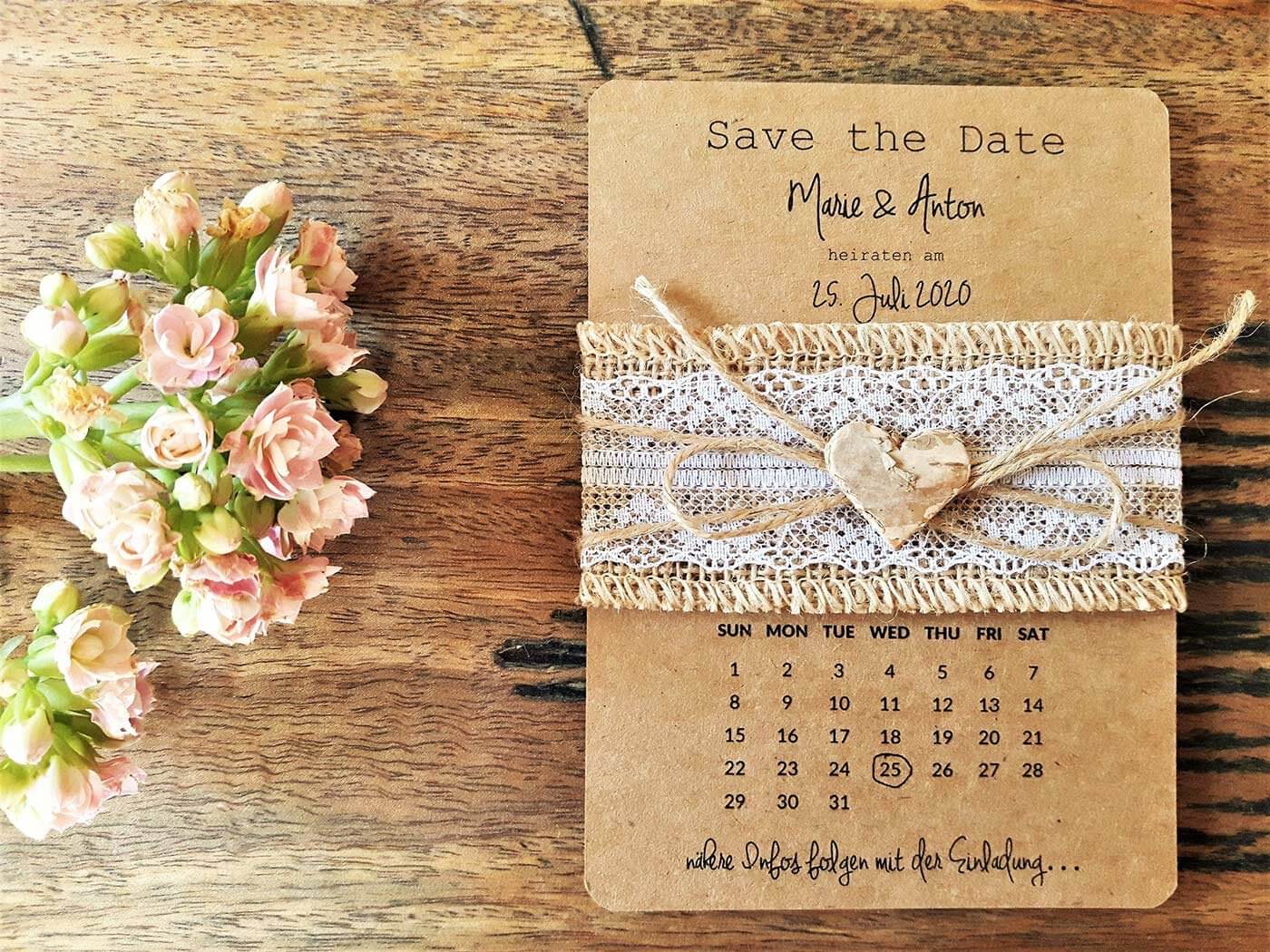 Save-the-Date Karten Vintage