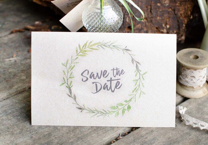 Save the Date Postkarte